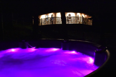 Vivianna hot tub, Treeopia